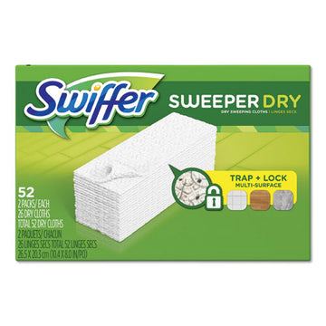 Swiffer® Dry Refill Cloths, White, 10.4" X 8", 52-box, 3 Boxes-carton freeshipping - TVN Wholesale